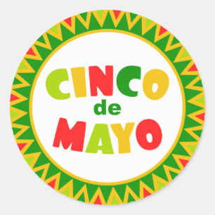 Cinco de Mayo Classic Round Sticker