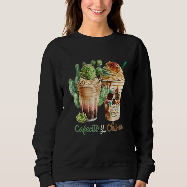 Cinco De Mayo Coffee Cup Latte Mexican Fiesta Sweatshirt (Front)