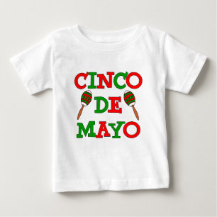 Cinco De Mayo Colorful Maracas Baby T-Shirt