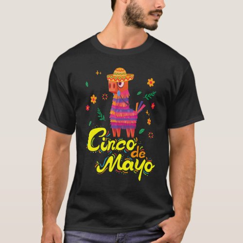 Cinco De Mayo Cool Llama Cinco De Mayo T_Shirt