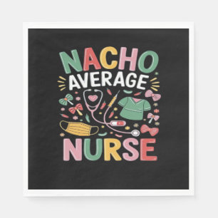Cinco De Mayo Coquette Bow Nacho Average Nurse Nur Napkins