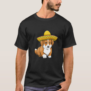 Cinco De Mayo Corgi Women Dog Love Mexican Dog 3 T-Shirt