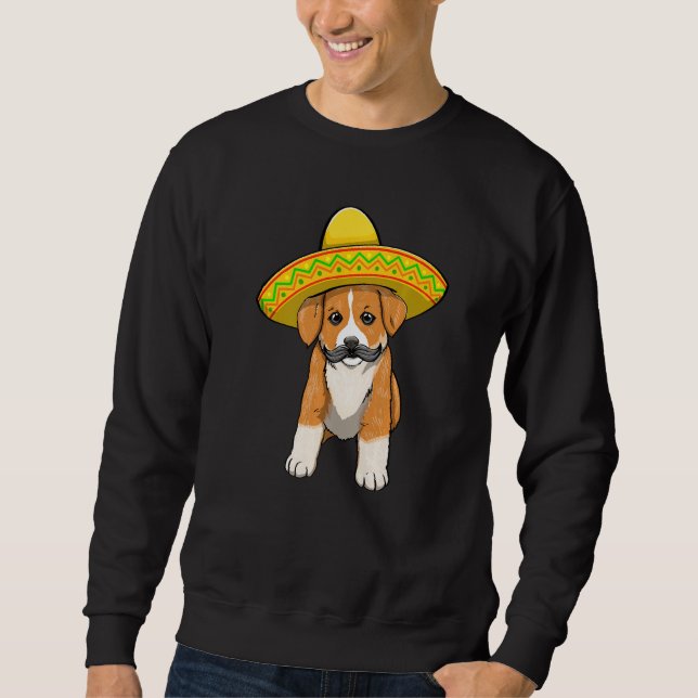 Cinco De Mayo Corgi  Women Dog Love Mexican Dog Sweatshirt (Front)