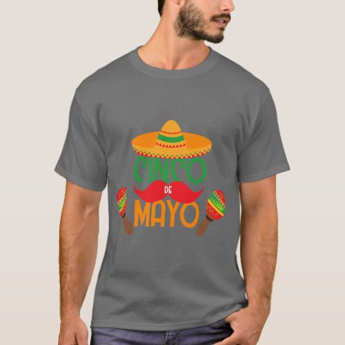 Cinco De Mayo costume for men Mexican Fiesta  boy T_Shirt