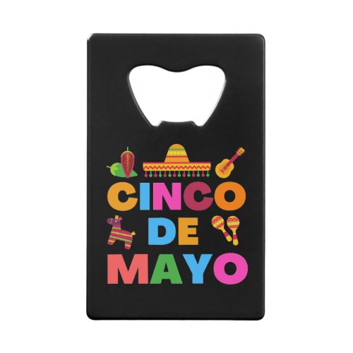 Cinco De Mayo Credit Card Bottle Opener