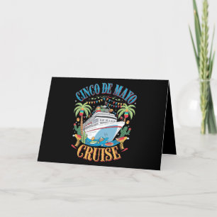 Cinco De Mayo Cruise Mexico Mexican Ship Fiesta Letterpress Thank You Card