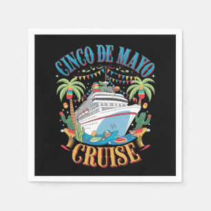 Cinco De Mayo Cruise Mexico Mexican Ship Fiesta Napkins