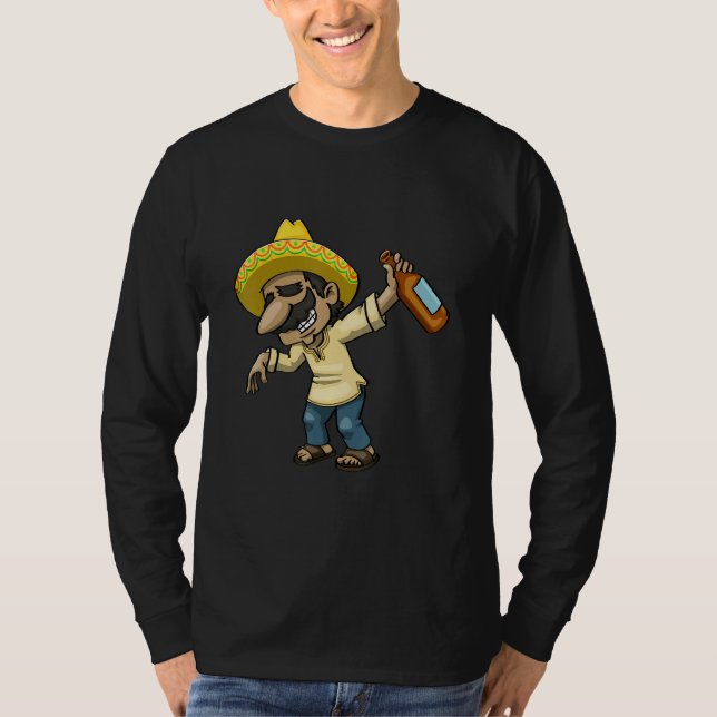 Cinco De Mayo Dabbing Drunk Tio Women Mexican Cele T-Shirt (Front)