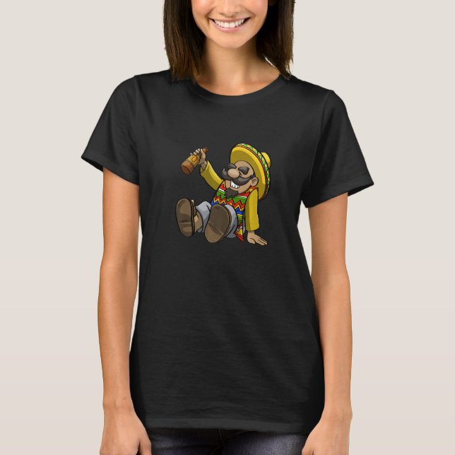 Cinco De Mayo Dabbing Drunk Tio Women Mexican Cele T-Shirt (Front)