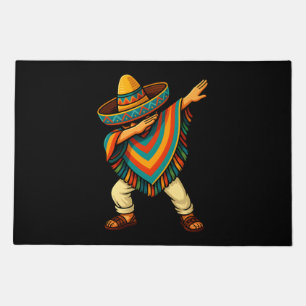 Cinco de Mayo Dabbing Mexican Poncho Doormat