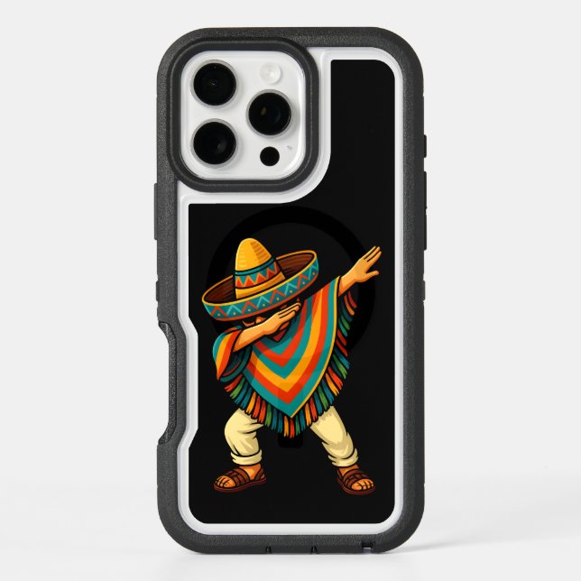 Cinco de Mayo Dabbing Mexican Poncho Otterbox iPhone Case (Back)