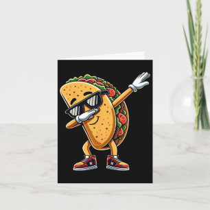 Cinco De Mayo Dabbing Taco Funny Mexican Food Boys Card