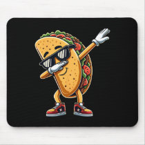 Cinco De Mayo Dabbing Taco Funny Mexican Food Boys Mouse Pad