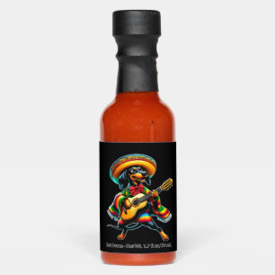 Cinco de Mayo Dachshund Mariachi Guitar Hot Sauces