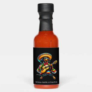 Cinco de Mayo Dachshund Mariachi Guitar Hot Sauces