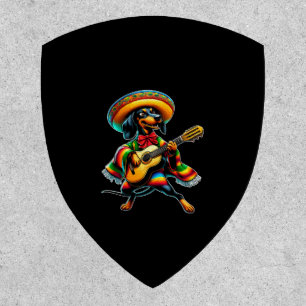 Cinco de Mayo Dachshund Mariachi Guitar Patch