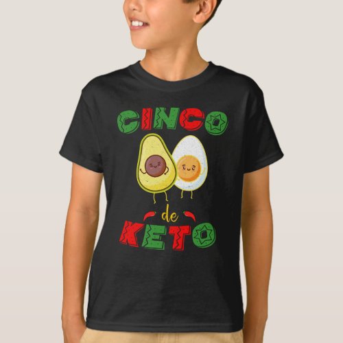 Cinco de Mayo Diet Keto Funny Avocado T_Shirt