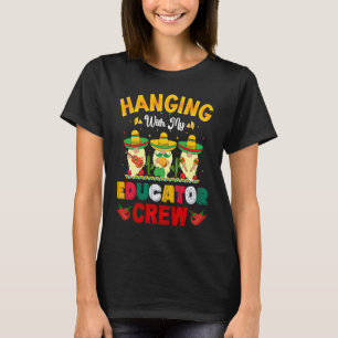 Cinco de Mayo educator crew gnomes love fiesta T-Shirt