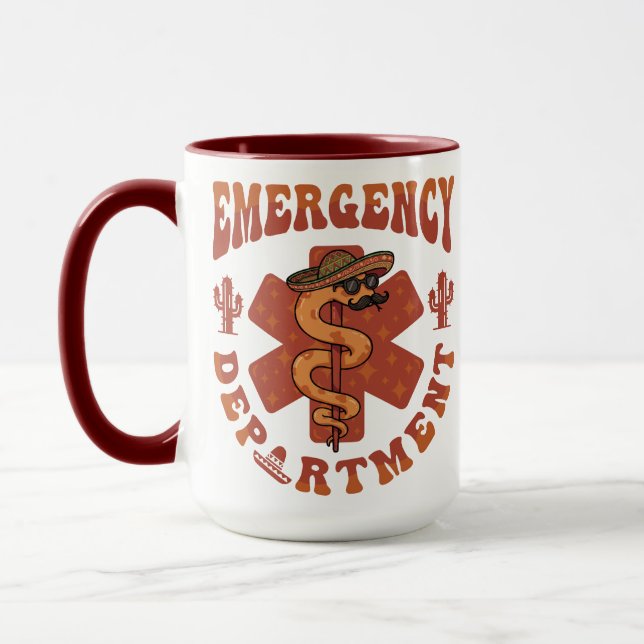 Cinco de Mayo Emergency Department Fiesta Nurse Mug (Left)