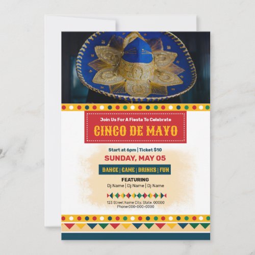 Cinco De Mayo Event Flyer Invitation