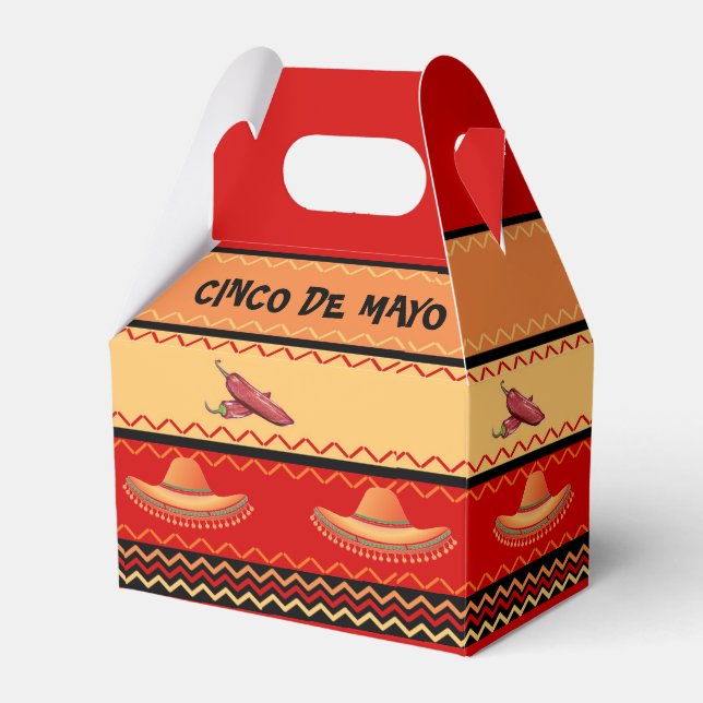 Cinco De Mayo Favor Gift Box (Front Side)