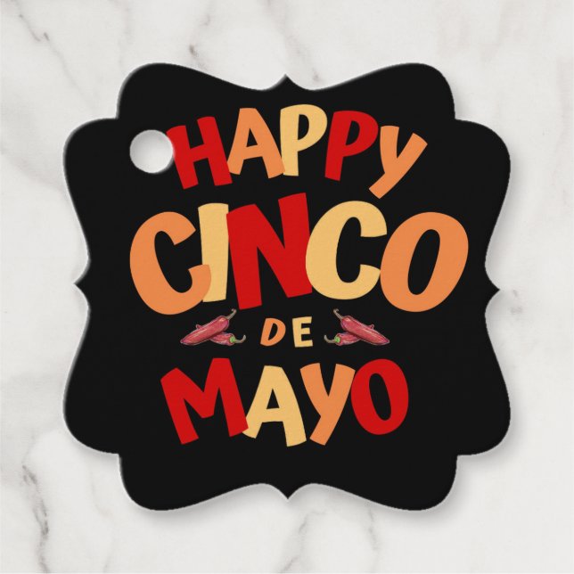 Cinco De Mayo Favor Tag (Front)