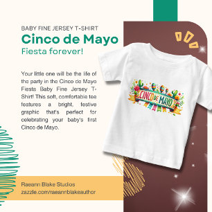 Cinco de Mayo Fiesta Baby Fine Jersey T-Shirt