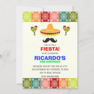CINCO DE MAYO FIESTA BIRTHDAY BOY INVITATION