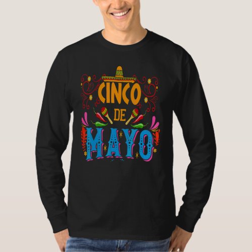 Cinco De Mayo Fiesta Camisa 5 De Mayo Viva Mexico  T_Shirt
