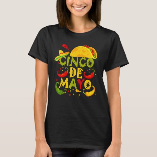 Cinco De Mayo Fiesta  Camisa 5 De Mayo Viva Mexico T_Shirt