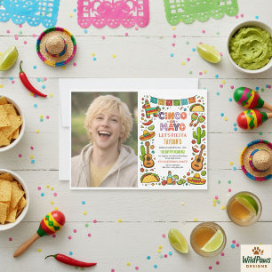 Cinco de Mayo Fiesta – Colorful Party Celebration Invitation