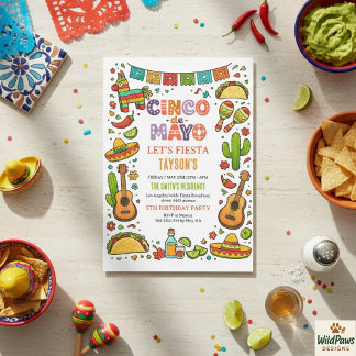 Cinco de Mayo Fiesta – Colorful Party Celebration Invitation