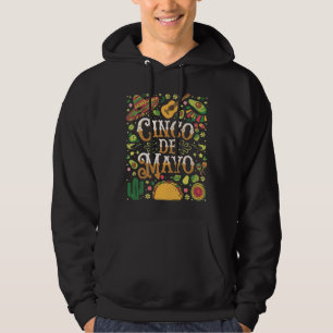 Cinco De Mayo Fiesta Cute Party Elements Hoodie
