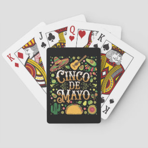 Cinco De Mayo Fiesta Cute Party Elements Poker Cards