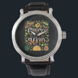 Cinco De Mayo Fiesta Cute Party Elements Watch<br><div class="desc">Cinco De Mayo Fiesta Cute Party Elements</div>