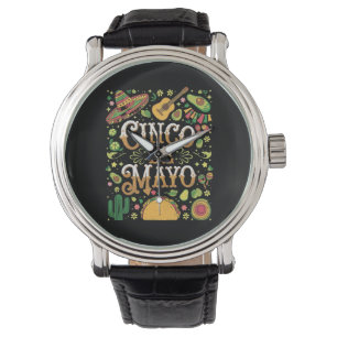 Cinco De Mayo Fiesta Cute Party Elements Watch