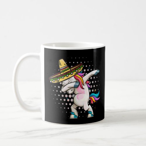 Cinco De Mayo Fiesta Dabbing Unicorn With Sombrero Coffee Mug