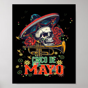 Cinco De Mayo Fiesta Design Viva Mexico Camisa 5 D Poster