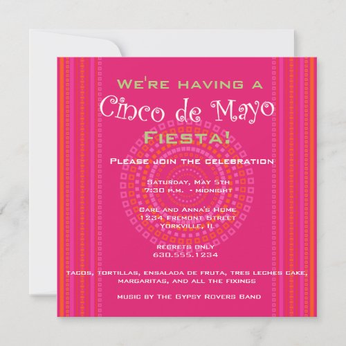 Cinco de Mayo/Fiesta Invitation