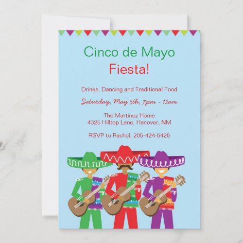 Cinco de Mayo Fiesta Invitations