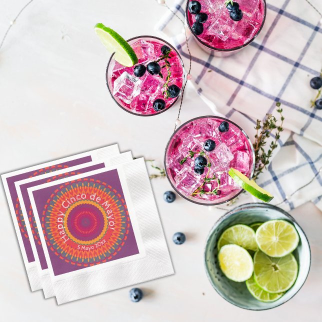 Cinco de Mayo Fiesta Kaleidoscope Party  Napkins (Creator Uploaded)