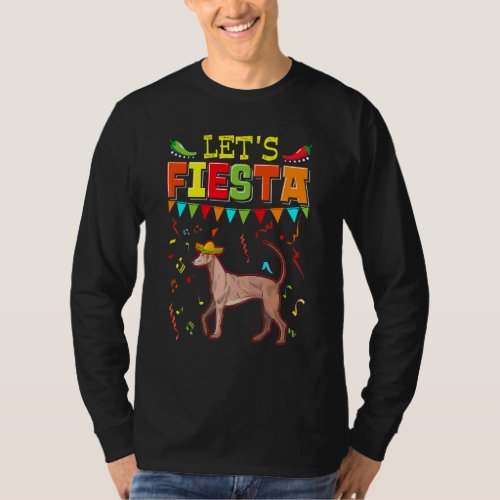 Cinco De Mayo Fiesta  Lets Fiesta Redbone Coonhou T_Shirt