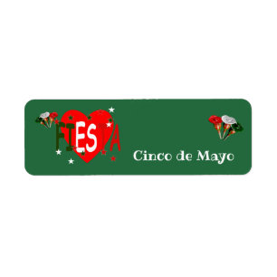 Cinco de mayo ,fiesta mexican label