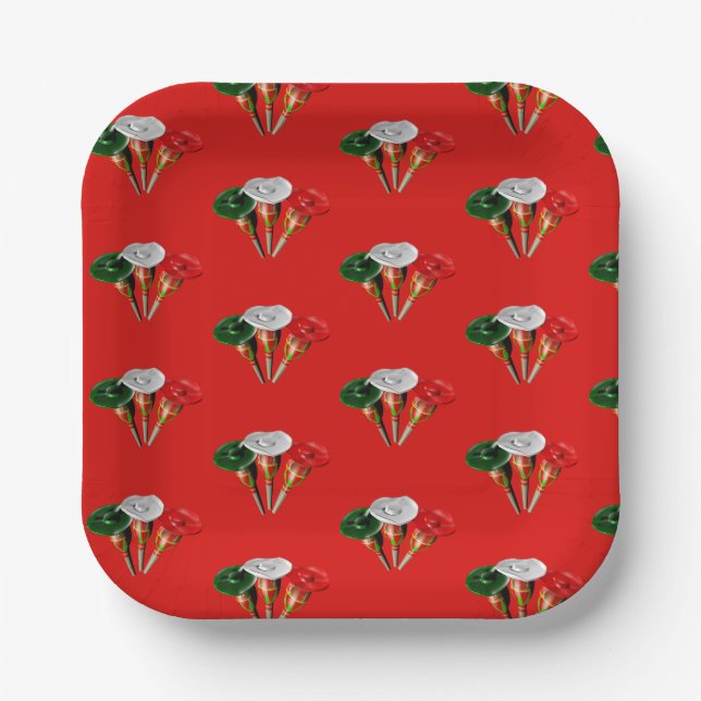 Cinco de mayo ,fiesta mexican paper plates (Front)