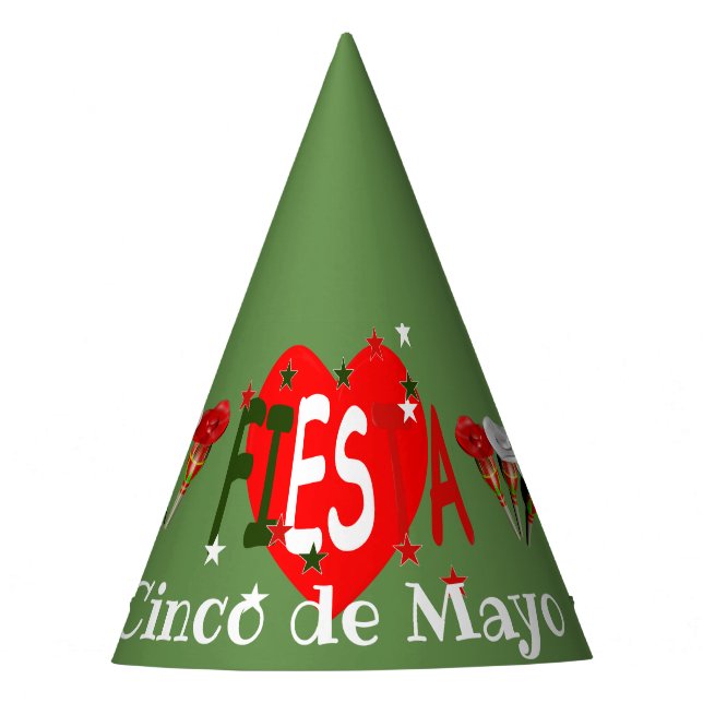 Cinco de mayo ,fiesta mexican party hat (Front)