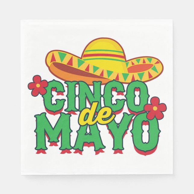 Cinco de Mayo Fiesta Napkins (Front)