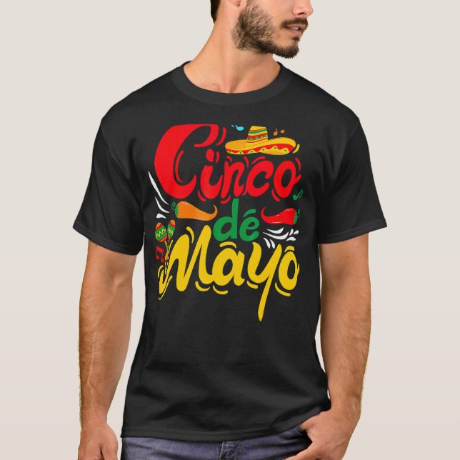 Cinco De Mayo Fiesta Party  Mexican Party Mexico F T-Shirt (Front)
