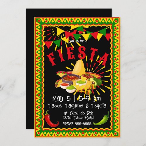 Cinco de Mayo Fiesta Salsa Invitation