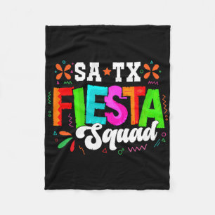 Cinco De Mayo Fiesta San Antonio Texas Family Matc Fleece Blanket