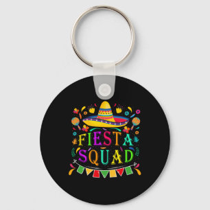 Cinco De Mayo Fiesta Squad Mexican Party Cinco De Keychain